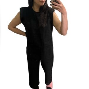 Black Sleeveless Coordinates set